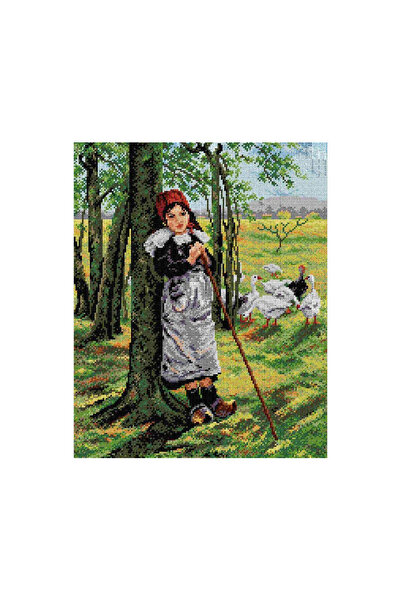 Orchidea Baskılı Goblen Kaz Çobanı 2083 40*50 cm