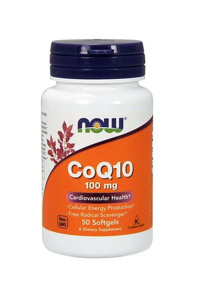 Now Foods Coq10 100 Mg 50 Softgels