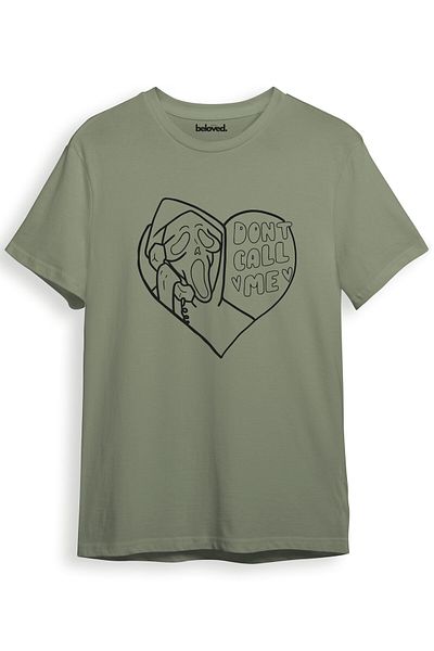 beloved.co Scream Don'T Call Me Designed Digital Printed 100% Cotton Regular Fit T-Shirt