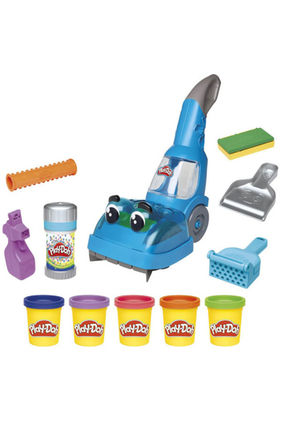 Hasbro Play-Doh Plasticine Set - Zoom Zoom, Cleaning Set with Vacuum Cleaner