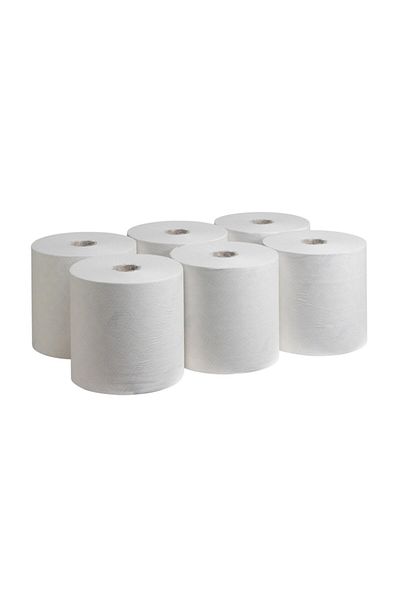 LYOBEST Natural grey paper towel Jumbo Horeca, single roll, central unwinding, 780gr, 1 layer, Bax 6 pcs