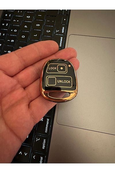 emii auto spare parts Land Cruiser Yaris Camry Rav4 Corolla Prado Tarago Avensis Key Case Cover Black/Gold