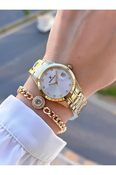 Daniel Klein Steel Cord 30 Mt Water Resistant Women Wrist Watch+Bracelet Byn.13782.4