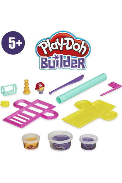 Hasbro Play Doh Builder Plasticine Set, Treasure Chest