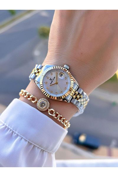 Daniel Klein Steel Cord 30 Mt Water Resistant Women Wrist Watch+Bracelet Byn.13969.6