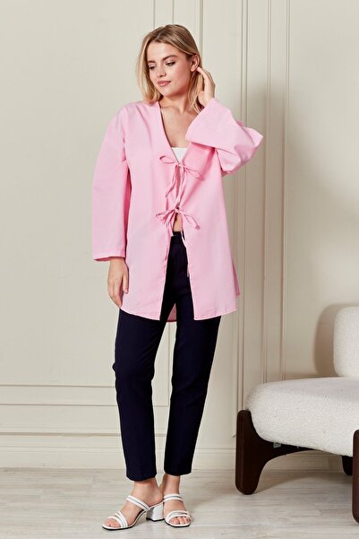 Kirazgym Women's Basic Kimono Poplin Fabric 7007