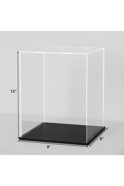Generic حافظة جوائز أكريليك مقاس 8 × 12 بوصة، حافظة أكريليك شفافة لعرض المقتنيات بطول 11 بوصة