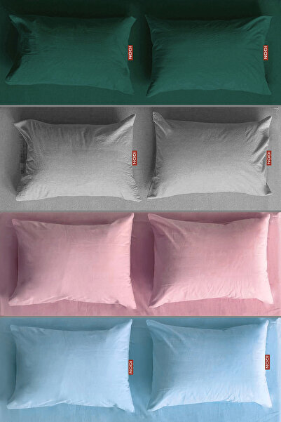 İQON Jastučnica 8 komada | vojni | sivo | ružino drvo | tirkizno |