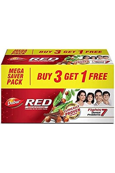 Dabur Red Ayurvedic Toothpaste, 600g, Anti-Bacterial