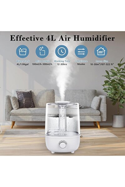 Denx 20W 3.5L Electric Air Humidifier for Humidifying and Purifying the Air