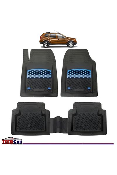 TEAMCAR Covorașe Auto ® Tip Tăviță Compatibile Dacia Duster I (2010–2017) - Blue
