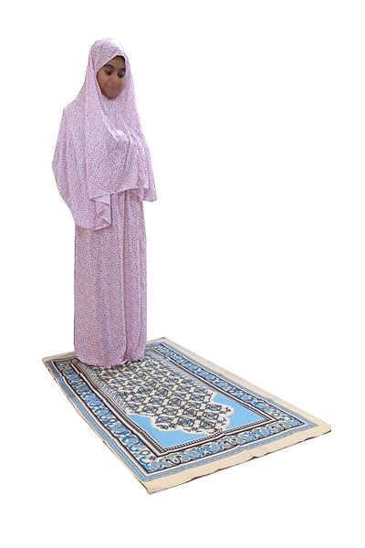 SDD Girls' 2-piece prayer set, sheet and rug, multi-colored, from 9 to 11 years