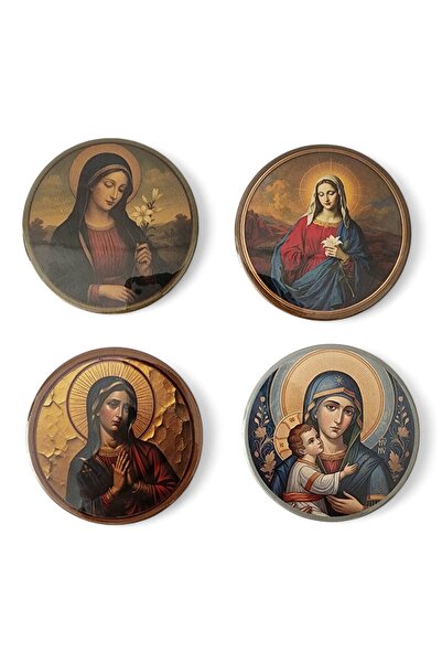 Hedea Meryem Ana Magnet 1.Set - 4'lü Meryem Ana Magnet