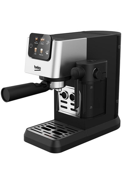 Beko Manual Espresso Machine BEKO CEP5304X, 1.1l, 1628W, 15 Bar, Black-Silver