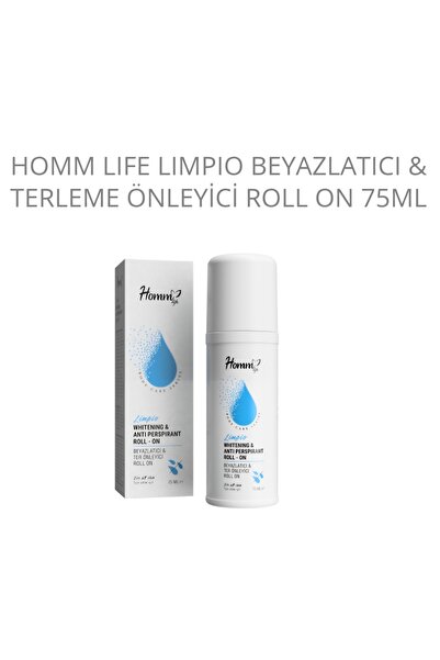 Homm Bitkisel Homm Life limpio beyazlatıcı ve Terleme Önleyici Roll on