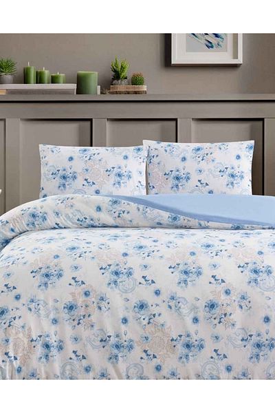 SERENART HOME Set cuvertură de pilota unică |   Cu cearșaf de pat |   Seria de primăvară |   Design floral viu