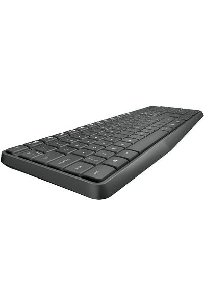 logitech سطح المكتب (لوحة المفاتيح والفأرة) لاسلكي (تردد لاسلكي 2.4 جيجاهرتز) لأجهزة الكمبيوتر المحمولة/المكتبية/أجهزة سطح المكتب المخصصة للألعاب