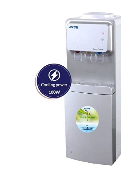 ARROW Water Dispenser - 3 Taps - Hot/Cold/Normal - Internal Switches - Silver - RO-19WDP