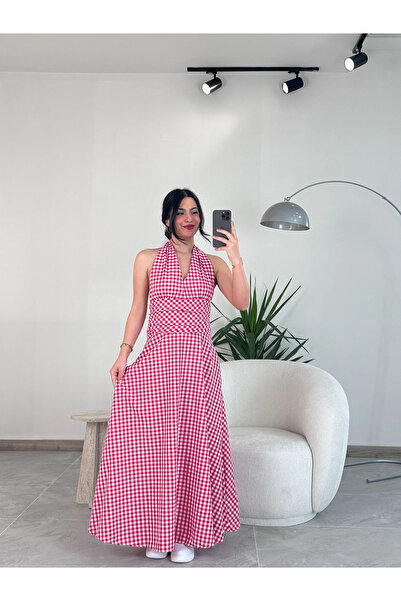 Kyra Studios Kırmızı 2350 Kare Elbise