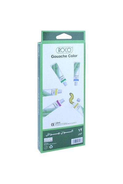 Roco Colour Paint Set Gouache Color 12 Colors