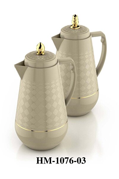 HOME MASTER Golden Tea Thermos Set 1L by Home Master - Elegant Design with Do...