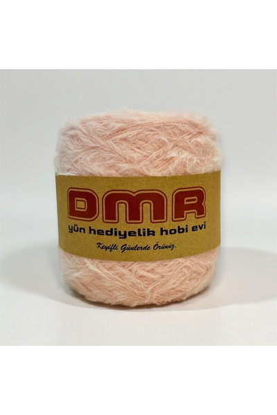 DmrTuhafiye 200Gr Rabbit Fur (Rabbit-Fur) Hand Knitting Yarn - Salmon