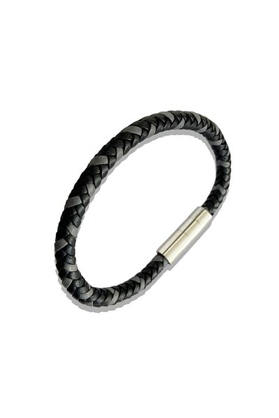 Necati Gün Ars167 Men's Leather Steel Bracelet