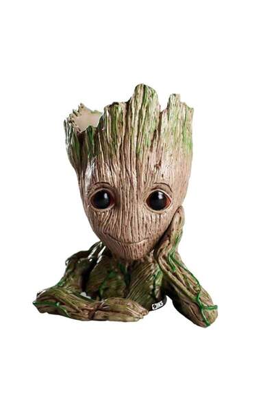 SIKS Ghiveci de flori, Figurină, Groot Gânditorul, Gardienii Galaxiei, Decora...