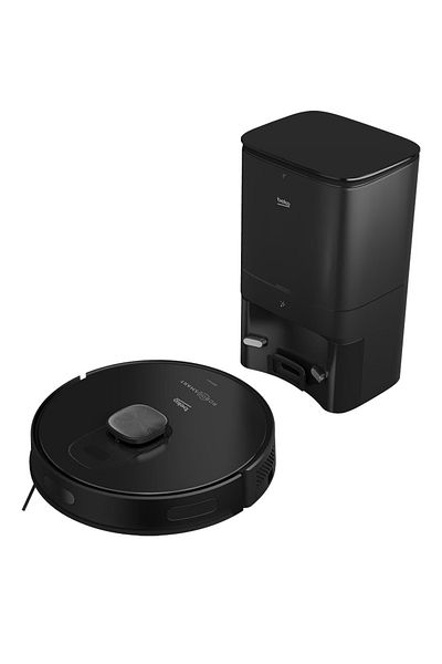 Beko Aspirator robot cu mop BEKO RoboSmart VRR94314VB, 0.4l, 14.4V, 250 min, Wi-Fi, navigație LDS