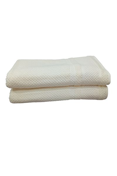 Özdilek Özdilek (2 Pcs) Large Size Bath Towel 90X150 cm Devon Cream