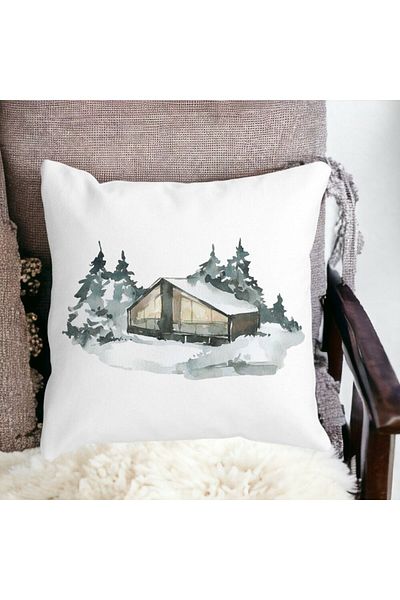 BEKZ Christmas Themed Pillowcase, 6, 40x40 Cm, White, Matte