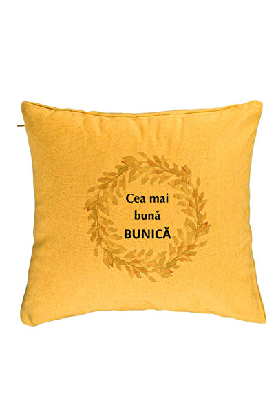 BEKZ Față de pernă pentru bunica 4, 40x40 cm, galbenă