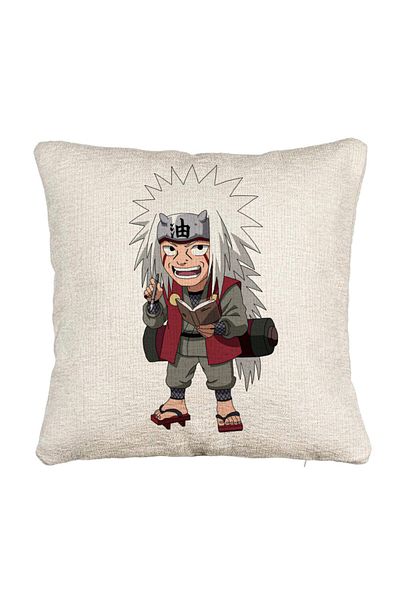 BEKZ Fata de perna Canapea cu Naruto Jiraiya, 40x40 cm, Cu fermoar