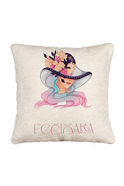 BEKZ Perna Decorativa Canapea, Model Zodia Fecioara, 40x40 cm, Cu fermoar