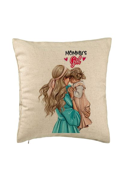 BEKZ Față de pernă, model Mommy's Girl, 40x40 cm, bej