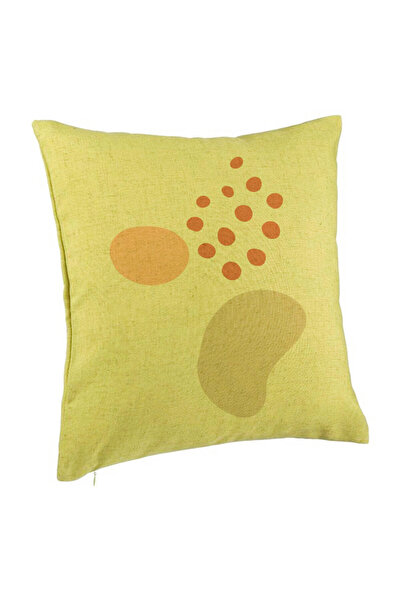 BEKZ Perna Decorativa, Model Abstracta 11, 40x40 cm, Verde, Husa Detasabila, ...