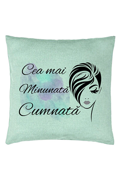 BEKZ Διακοσμητικό μαξιλάρι για κουνιάδα 2, 40x40 εκ., Πράσινο της μέντας, Αφα...