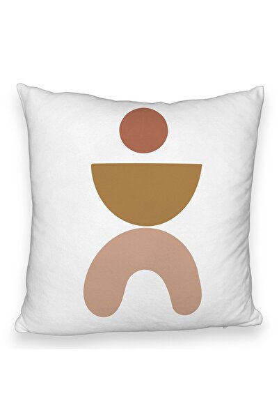 BEKZ Față de pernă pufoasă, model abstract creativ 7, 40x40 cm, albă