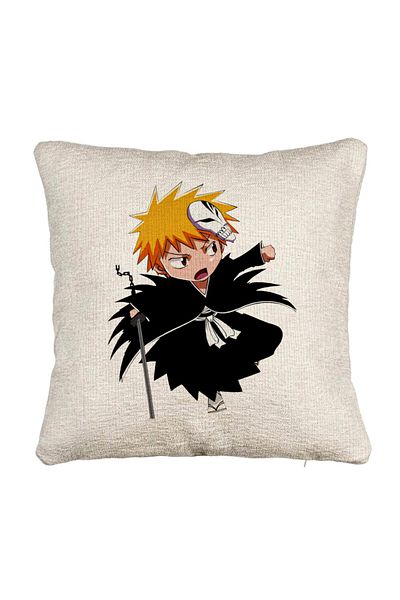 BEKZ Fata de perna Canapea cu Bleach Mini Ichigo, 40x40 cm, Cu fermoar
