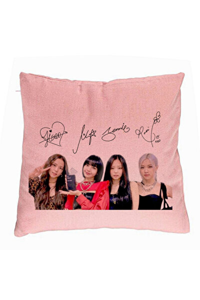 BEKZ Față de pernă, model Blackpink K-pop Signatures, 40x40 cm, roz