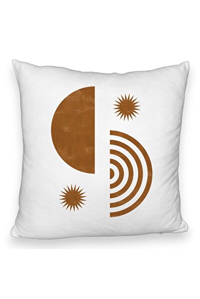 BEKZ Μαξιλαροθήκη Fluffy, με σχέδιο Abstracta 8, 40x40 εκ., Λευκό