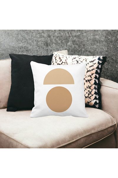 BEKZ Pillowcase Abstract Creative Pattern 9.40x40 Cm, White, Matte