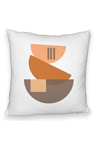 BEKZ Perna Decorativa Fluffy, Model Abstract Creativ 8, 40x40 cm, Alba, Husa ...