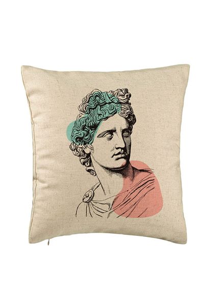 BEKZ Fata De Perna, Model Apollo Belvedere, 40x40 Cm, Bej, Husa Detasabila