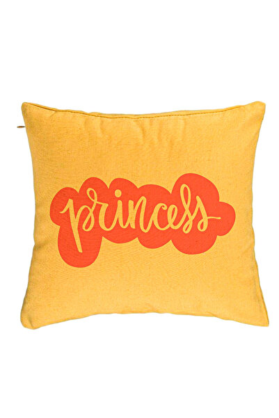 BEKZ Față de pernă, model prințesă, 40x40 cm, galben