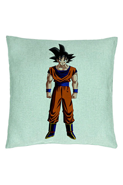 BEKZ Μαξιλαροθήκη Dragonball Goku, 40x40 εκ., Πράσινο της Μέντας