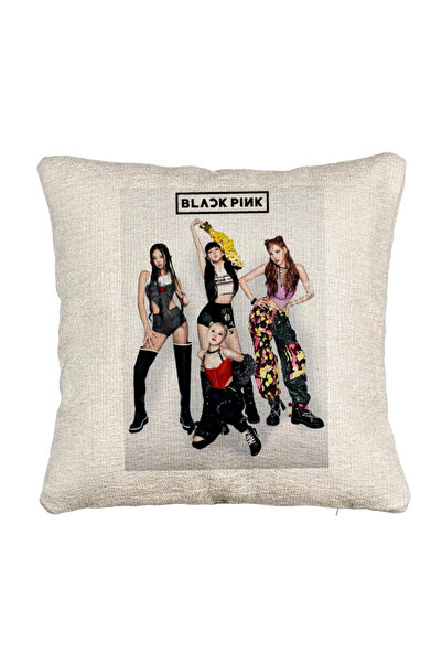 BEKZ Perna Decorativa Canapea BlackPink, Model 2, 40x40 cm, Cu fermoar