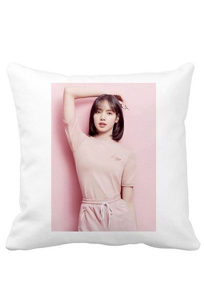 BEKZ Blackpink Lisa 4 Pillowcase, 40×40 Cm, White, Matte