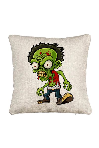 BEKZ Fata de perna Canapea, Model Zombie, 40x40 cm, Cu fermoar