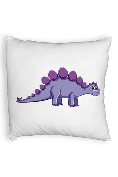 BEKZ Față de pernă pufoasă, model pentru copii cu dinozauri violet, 40x40 cm,...
